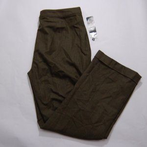 Lauren Ralph Lauren Acres Green Wool Pants Size 14